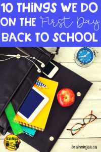 Use our step by step guide to get you through the first day of school with your new students. Our biggest piece of advice: keep it simple! Come check out the rest at brainninjas.ca #back2school #backtoschool 