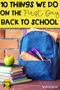 Use our step by step guide to get you through the first day of school with your new students. Our biggest piece of advice: keep it simple! Come check out the rest at brainninjas.ca #back2school #backtoschool 
