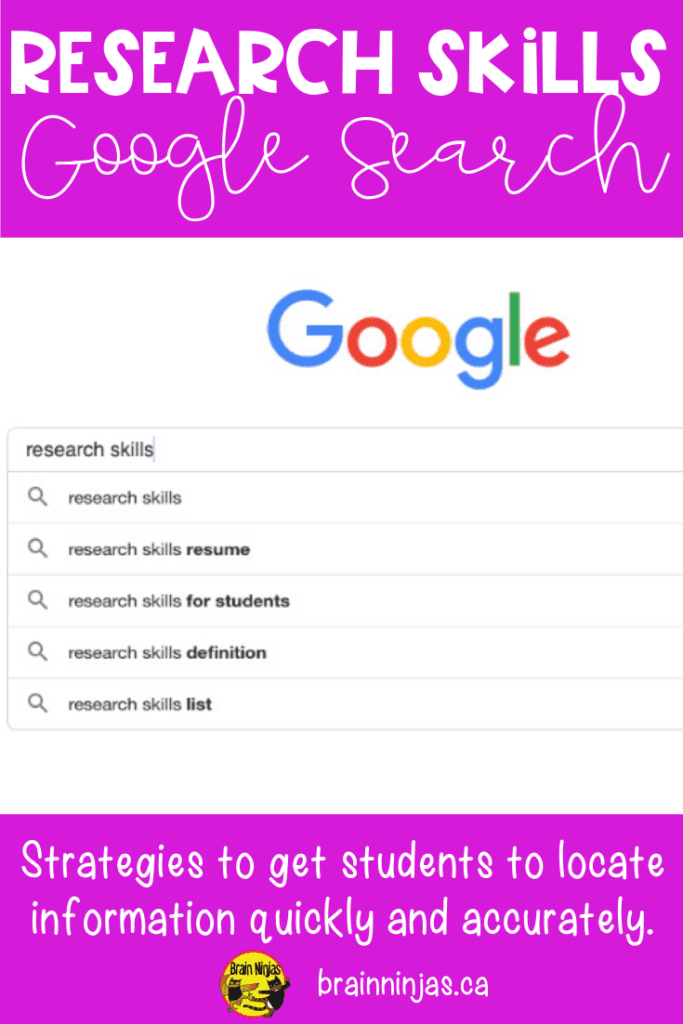 research skills google