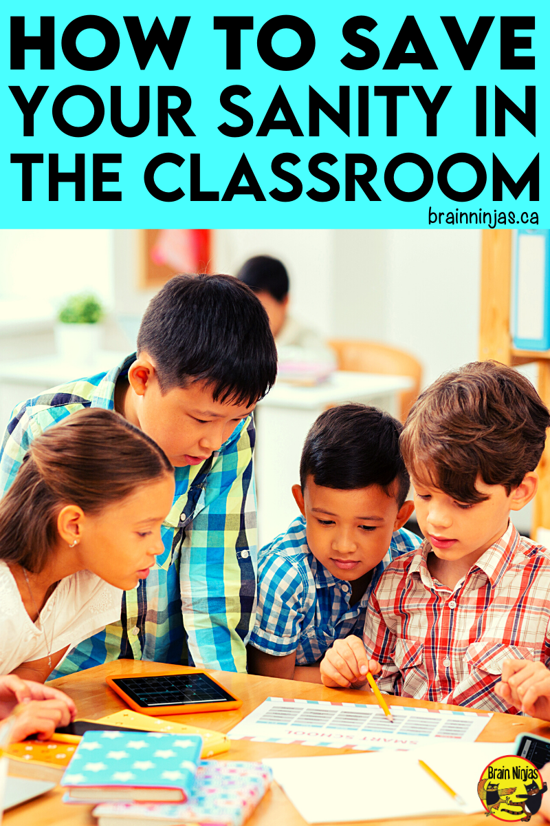 How to Save Your Sanity in the Classroom Ninja Notes