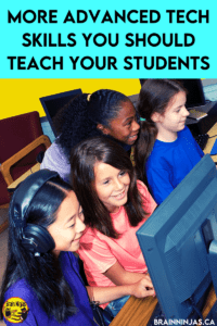 Once your upper elementary students are using technology in the classroom or for distance learning regularly, you might need to teach them some more advanced tech skills to help them be more productive. Come check out this list of useful computer skills your students will need to use technology efficiently and effectively.