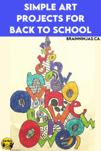 Are you looking for some amazing back to school art projects? You can grab the instructions for this one on our site. Come check out these great art projects perfect for the first day of school.