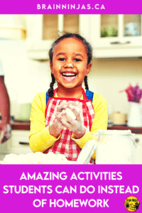 Are you looking for activities your students can do at home instead of homework? We don't assign homework in our upper elementary classroom. Instead, we assign activities that the family can do together to spend quality time together and it's been a big hit. Come find out what you activities you can do instead of homework.