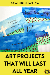 If you are an elementary teacher who has to teach their own art lessons, this is the post for you. It comes with a big list of things you need in your elementary classroom along with several free art lessons that don't require special materials. Come take a read to get your art lessons organized for the whole year. Best of all, these are art lessons designed for Canadian students with Canadian perspectives in mind.