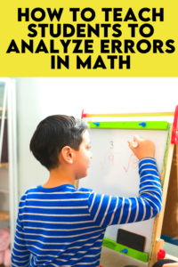 Do your students make silly mistakes in math? When students understand how they make mistakes while calculating math equations, they can begin to prevent making them. We teach our students to analyze errors in math. Come see how we use this strategy to help students deepen their math understanding and grab a free activity you can use in your upper elementary math class. We use this activity with our grade four and grade five math students and all of them benefit from it.