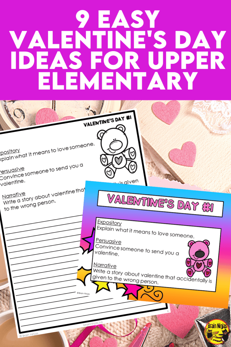 9 Easy Valentine's Day Ideas for Upper Elementary - Ninja Notes