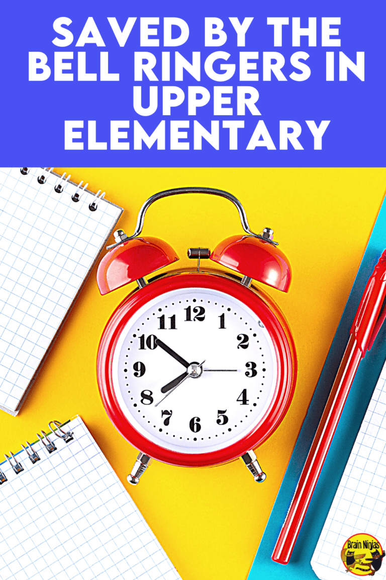 Saved by the Bell Ringers in Upper Elementary Ninja Notes