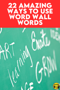 Are you trying to use a word wall, but are running out of ways to make it worth the time? Come check out this big list of ideas for how to make your word wall interactive and useful for all your students. Come take a look!