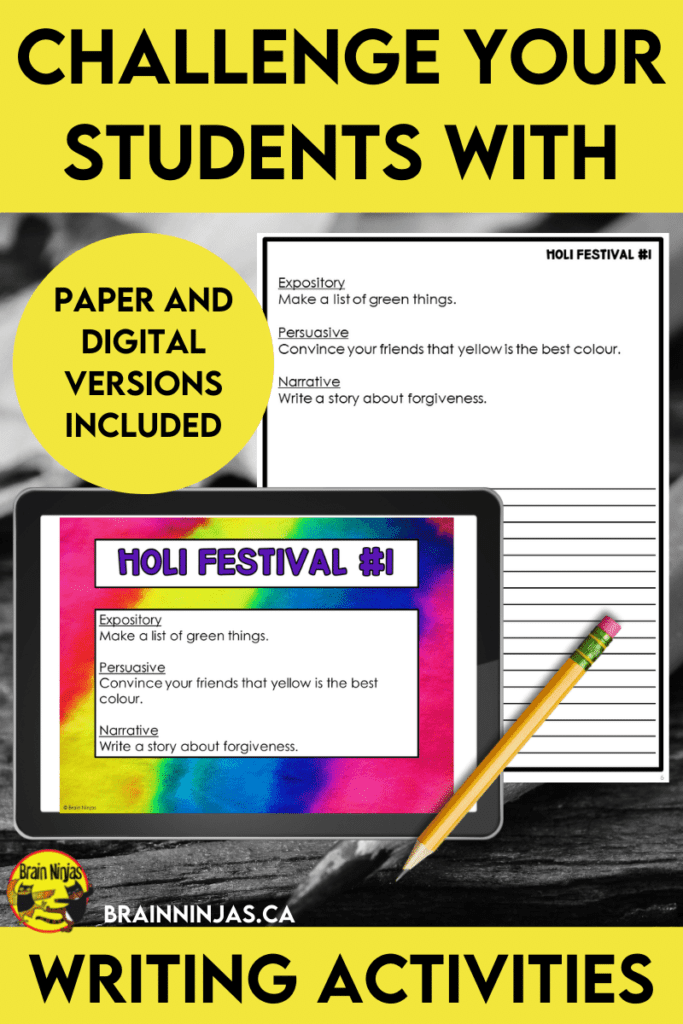Challenge Your Students with Writing Activities - Ninja Notes
