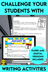 Are you looking for some ways to get your upper elementary students writing every day? We've created this list full of ideas, resources and time-savers so your students can write something every single day. We've even got some writing freebies that you can take straight to your writing lessons. Come take a read!