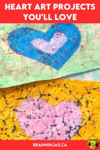 Heart art projects are great any time of year. We collected some of our favourite art projects that use basic materials like markers, pastels and crayons and put all the instructions in one blog post. Come see which one you can make with your upper elementary class for Valentine's Day, Pink Shirt Day or just to show how kind your students can be.