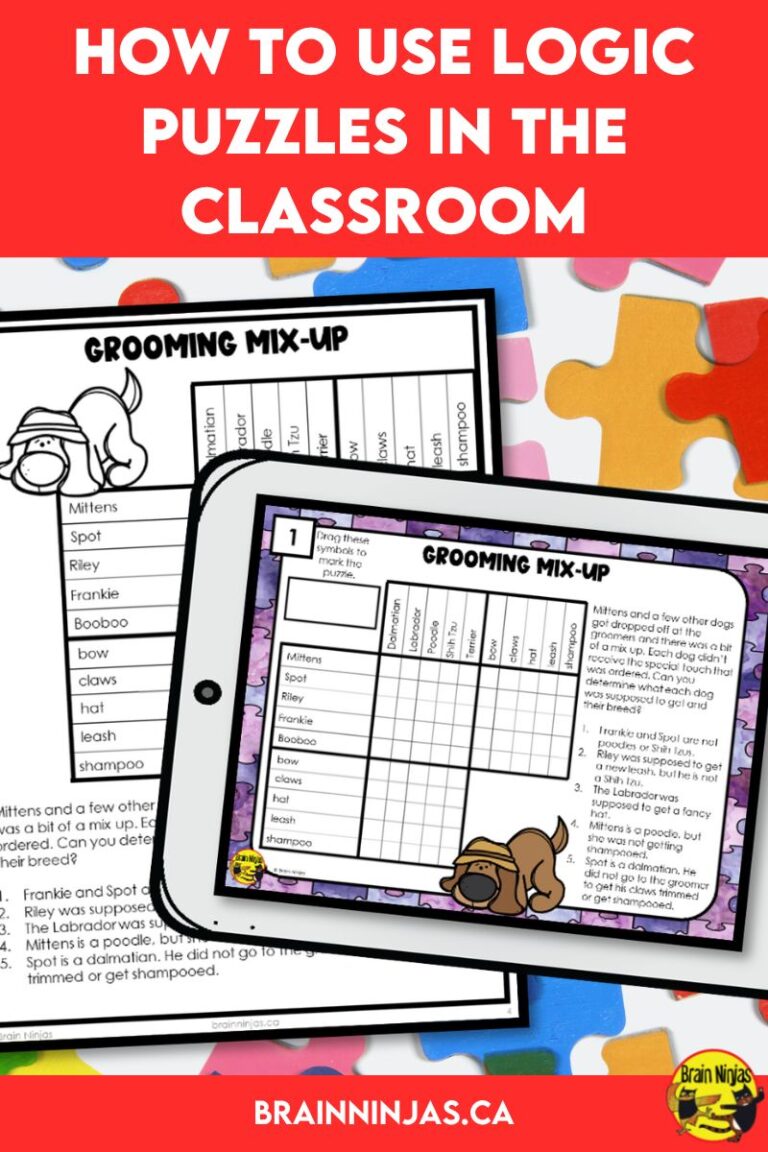How to Use Logic Puzzles in the Classroom - Ninja Notes