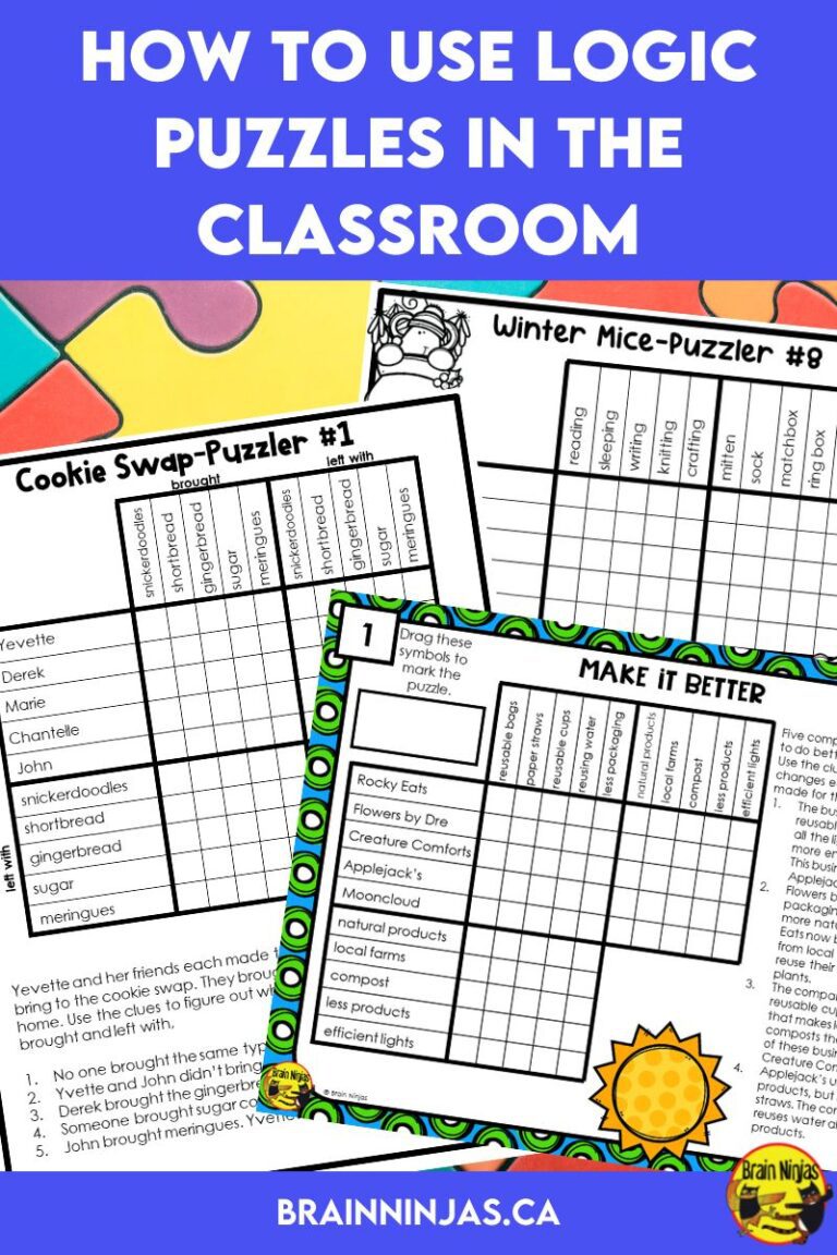 How to Use Logic Puzzles in the Classroom Ninja Notes