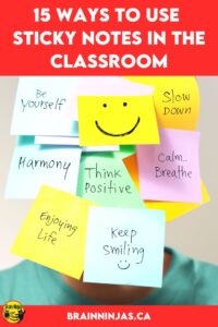 Are you looking for ways to use sticky notes in your classroom? We put together a list of some of the ways we use sticky notes because we love to use them. They are so easy to use, kids love them and there are endless possibilities. Come read!