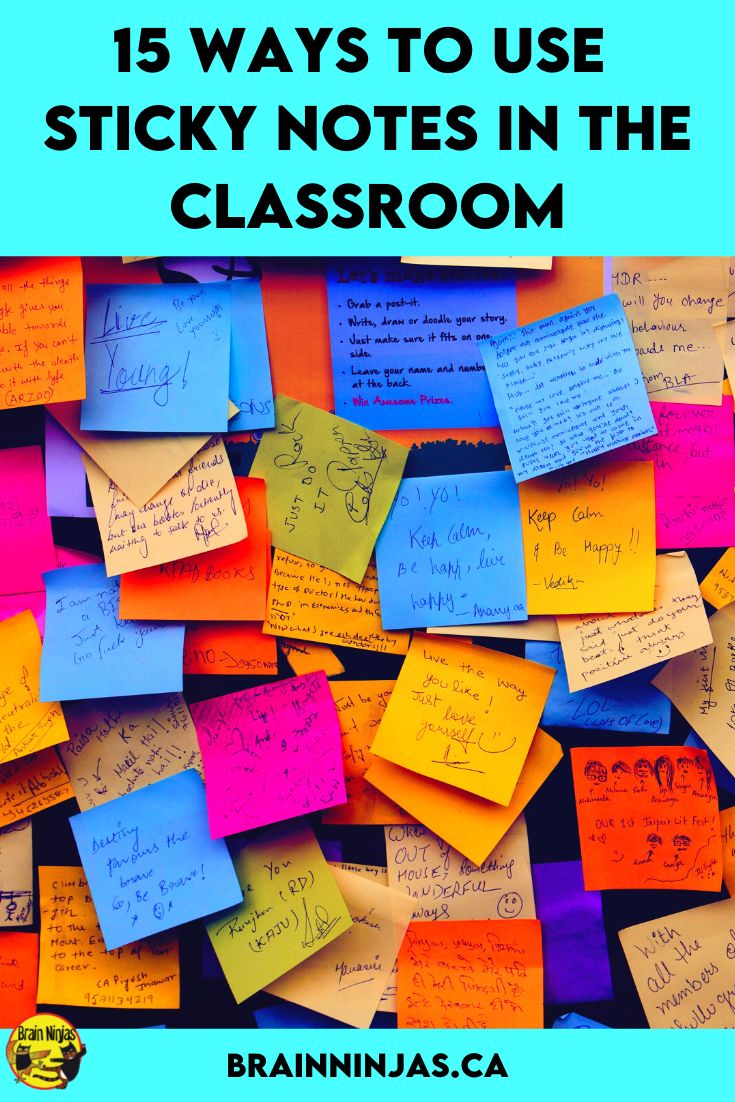 15 Ways to Use Sticky Notes in the Classroom Ninja Notes