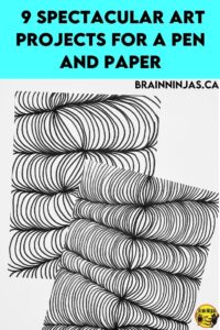 If you are looking for some very simple art projects you can do in your upper elementary classroom with just a pen and paper. We've included all the instructions so you can create these beautiful but very simple art projects for elementary students. Come take a look and find the one you'll save when you need something in a pinch.