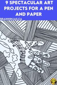 If you are looking for some very simple art projects you can do in your upper elementary classroom with just a pen and paper. We've included all the instructions so you can create these beautiful but very simple art projects for elementary students. Come take a look and find the one you'll save when you need something in a pinch.