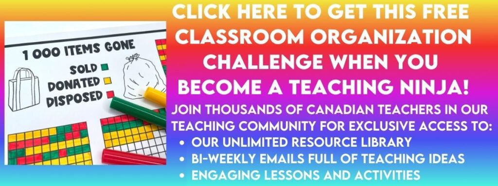 Click here to get a free classroom cleaning challenge when you sign up for our email list.