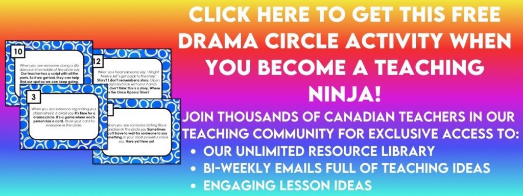 Click here to get a free drama circle when you sign up for our email list.