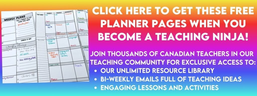 Click here to get a free set of planning pages when you sign up for our email list.