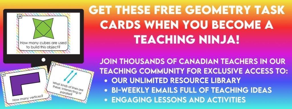 Click here to get a free set of geometry task cards when you sign up for our email list.