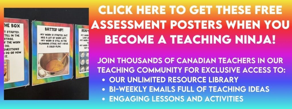 Click here to get a free set of assessment posters when you sign up for our email list.