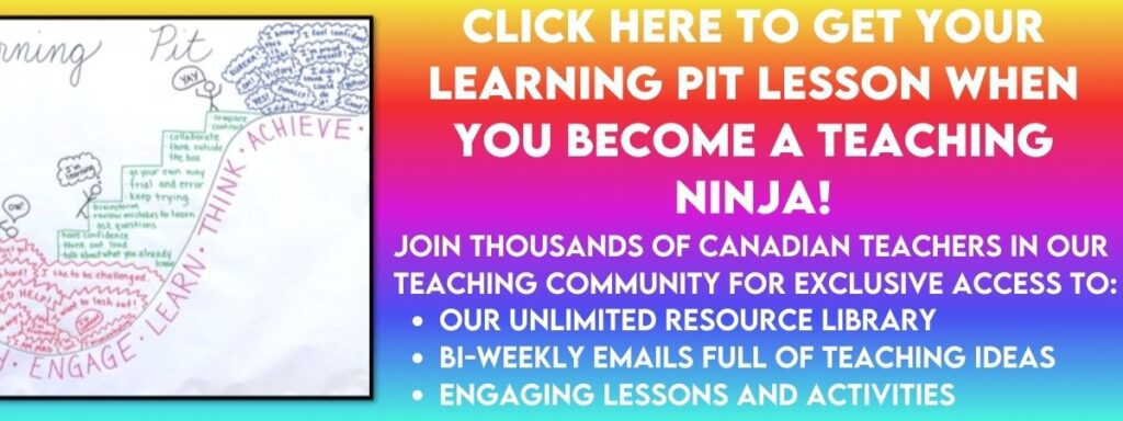 Get a copy of our learning pit activity when you sign up for our email list.