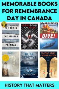 Check out these books you can use to help your students learn about Remembrance Day in Canada.  The list includes picture books, novels and short activities that require reading. Best of all, most of the books can also become part of your social studies lessons. Come take a look.