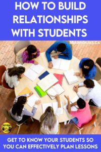 Are you struggling with classroom management? Take the time to build relationships with your students. It is is just one way to help develop your classroom management strategies. Get some easy ideas to get you started.