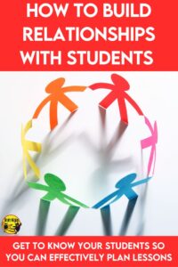 Are you struggling with classroom management? Take the time to build relationships with your students. It is is just one way to help develop your classroom management strategies. Get some easy ideas to get you started.