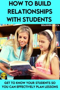 Are you struggling with classroom management? Take the time to build relationships with your students. It is is just one way to help develop your classroom management strategies. Get some easy ideas to get you started.