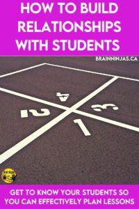 Are you struggling with classroom management? Take the time to build relationships with your students. It is is just one way to help develop your classroom management strategies. Get some easy ideas to get you started.