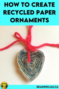 Use up all that paper laying around your classroom and make some great ornaments that make great gifts! These make great Christmas or Earth Day crafts.