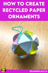 Use up all that paper laying around your classroom and make some great ornaments that make great gifts! These make great Christmas or Earth Day crafts.