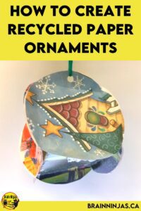 Use up all that paper laying around your classroom and make some great ornaments that make great gifts! These make great Christmas or Earth Day crafts.