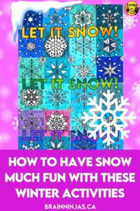 Have snow much fun with all these winter themed snow activities for your upper elementary classroom. There are snow activities for writing, reading, art and classroom community building. Come check out the big list of winter themed activities.