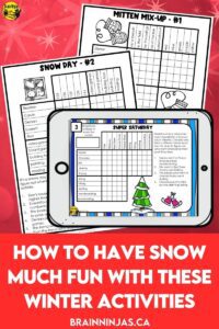 Have snow much fun with all these winter themed snow activities for your upper elementary classroom. There are snow activities for writing, reading, art and classroom community building. Come check out the big list of winter themed activities.