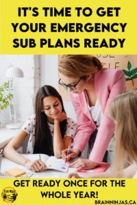 Are you prepared for a substitute teacher in the event you have to leave your classroom unexpectedly? Get these tips and some templates to make your planning simpler, faster and FINISHED! 