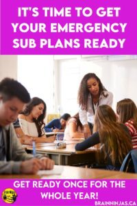 Are you prepared for a substitute teacher in the event you have to leave your classroom unexpectedly? Get these tips and some templates to make your planning simpler, faster and FINISHED! 