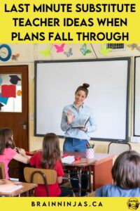 If you are a substitute teacher and the plans have fallen through, you need this post full of ideas. We cannot recommend planning for the worst more, but this post will get you through the start of day until things get sorted out. Come read it!