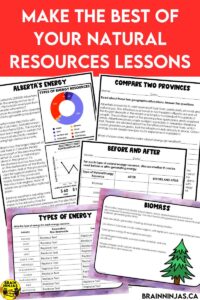 We have written resources to use to teach your students about natural resources. Students will learn how the resources are extracted, which are renewable and how they are used. Come take a look and get the lessons you need.