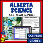 This is the cover the Alberta Science Full Year Bundle for Grade 6