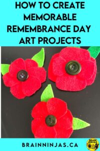 This whole post is full of some our favourite and most beuatiful art projects to use for your Remembrance Day bulletin boards. These go way beyond poppies, so come take a look to see which of these creations your students can use to honour the soliders who have given us Canadians our freedoms.