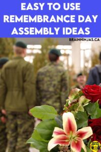 If you are looking for ideas to organize a Remembrance Day assembly in your school, check out this post full of ideas.