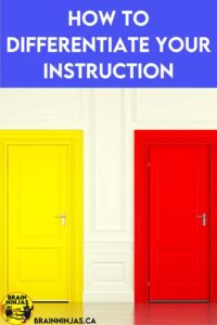 Differetiating your instruction does not mean you need a different lesson plan for every students. Come learn how to differentiate in your classroom without writing a million different plans.