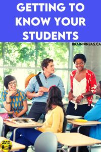 Getting to know your students helps with classroom management and lesson planning. Come learn some of the ways we get to know our students and start the school year off right.