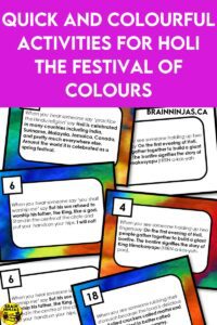 Are you looking for upper elementary classroom activities you can use to learn more about the Holi Festival of Colours? We've gathered resources and books that are perfect for your classroom. Come take a look.