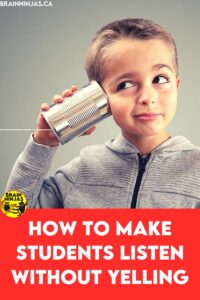 Are you struggling to get students to listen? Do you feel like yelling all the time? Are you running out of patience? Come learn how to get your students to listen without all the yelling.