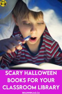 Are you looking for some scary Halloween books for your upper elementary classroom library? We've collected titles of great Halloween books from our students and update our list all the time. Come have a read!