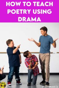 Instead of teaching poetry by simply reading or writing it, how about encouraging students to act it out. Teach poetry using drama to add a new dynamic to your language arts lessons.